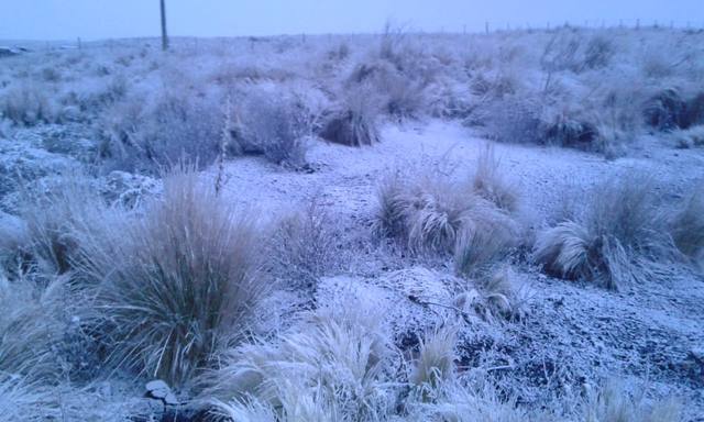 Nevó en el Camino de las Altas Cumbres