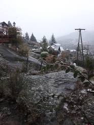 La primera nevada llegó a La Cumbrecita