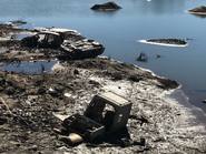Descubren un cementerio de autos aparentemente robados