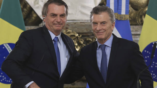 FOTO: Bolsonaro le dio un nuevo respaldo a la reelección de Macri