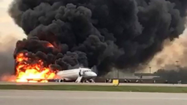 Primeras hipótesis del incencio del avión ruso