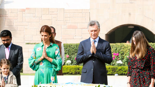 FOTO: Macri comenzó en Nueva Delhi su visita de Estado a la India