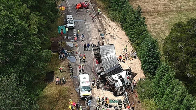 Nueve muertos y 11 heridos en un triple choque en Chile