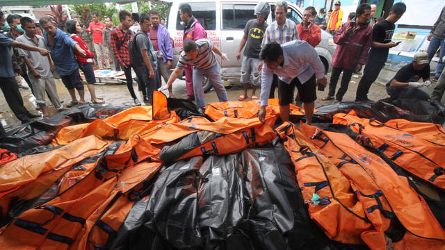 Impactantes imágenes de los daños por la ola gigante