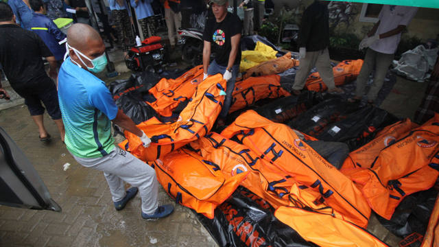 Impactantes imágenes de los daños por la ola gigante