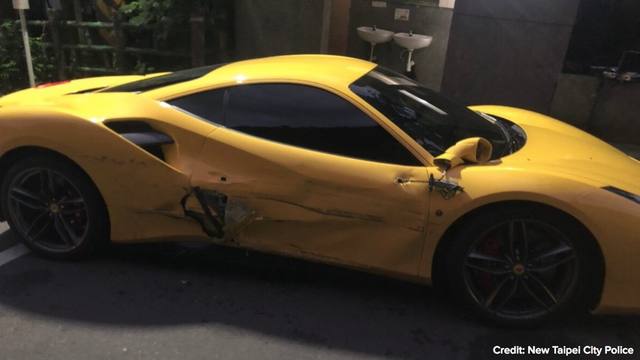 FOTO: Chocó cuatro Ferrari y ahora pide que le donen plata