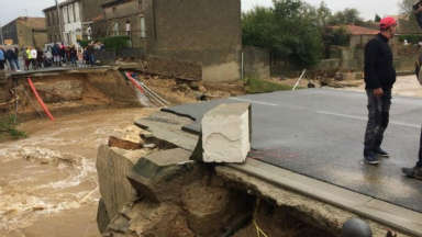 Trece muertos poor el paso de la tormenta Leslie.