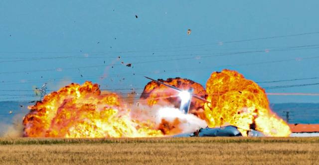 Revelan impactantes fotos de un accidente aéreo en España