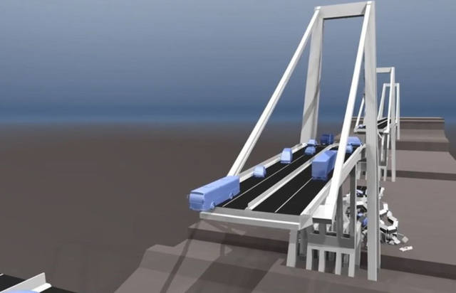 Un video recrea cómo se desplomó el puente en Génova