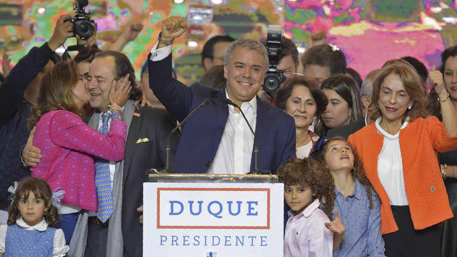 FOTO: Duque ganó el balotaje y es el nuevo presidente de Colombia