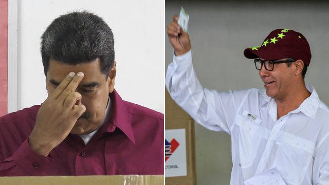 FOTO: Maduro y Falcón, los contendientes de los comicios.