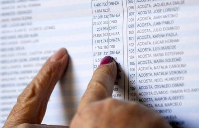 Consultá el padrón para ver si cambió tu lugar de votación