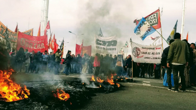 AUDIO: Sindicatos opositores paran en contra del gobierno de Macri