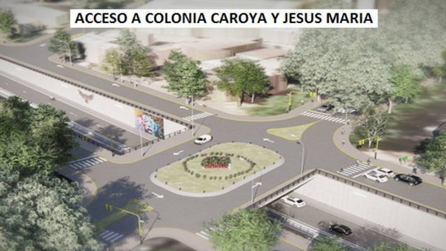 FOTO: Así será el acceso a Colonia Caroya y Jesús María.