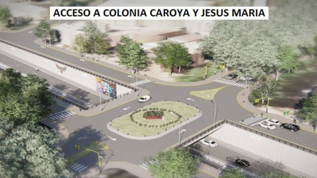 Así será el acceso a Colonia Caroya y Jesús María.