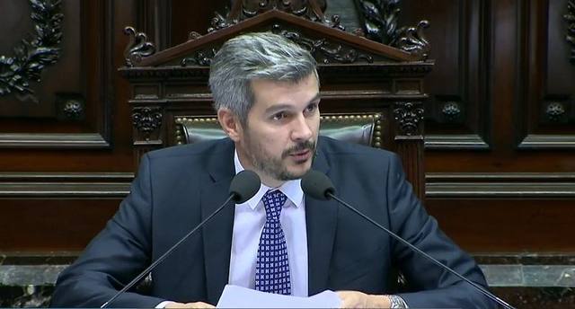 Marcos Peña hizo una extensa defensa del Gobierno.