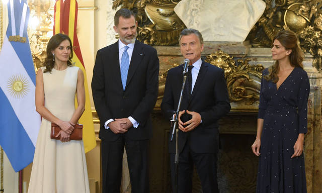 FOTO: El rey de España respaldó las medidas del gobierno de Macri