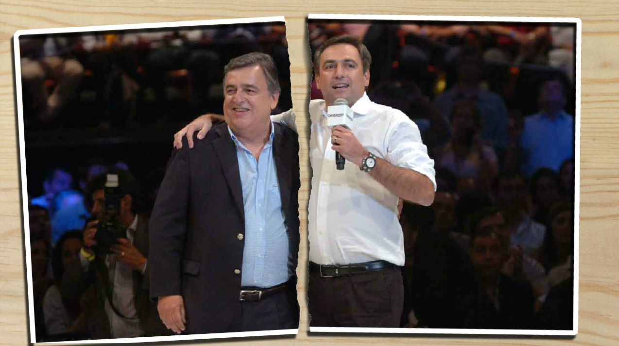 FOTO: Negri y Mestre, los candidatos enfrentados.