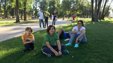Los vecinos disfrutan del nuevo parque del Chateau