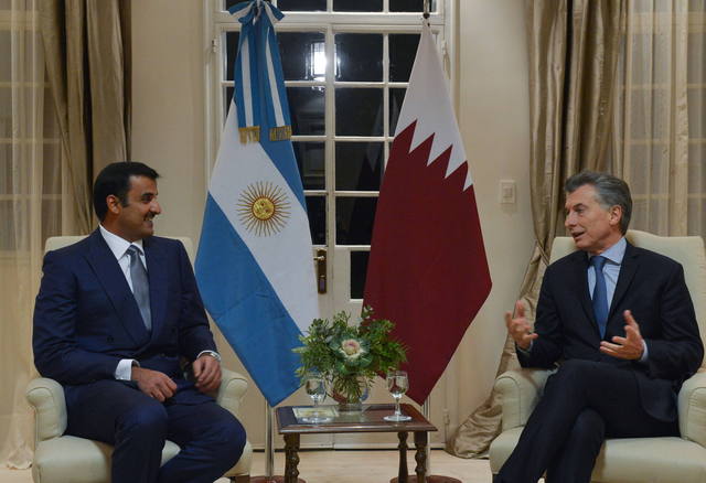 Macri se reúne con el emir de Qatar y espera inversiones