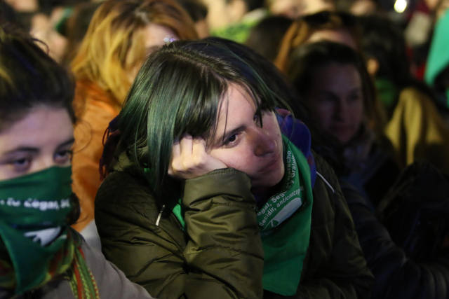 Las imágenes que dejó el rechazo al aborto