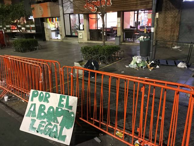 Las imágenes que dejó el rechazo al aborto