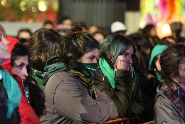 Las imágenes que dejó el rechazo al aborto