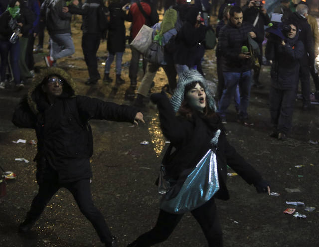 Las imágenes que dejó el rechazo al aborto