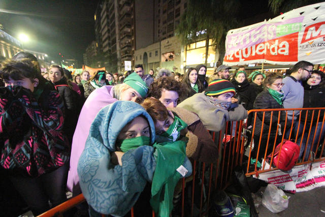 Las imágenes que dejó el rechazo al aborto