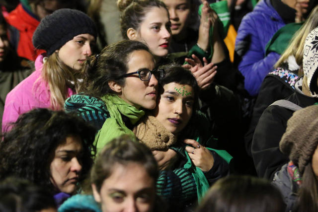 Las imágenes que dejó el rechazo al aborto