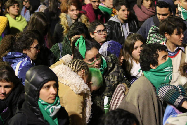Las imágenes que dejó el rechazo al aborto