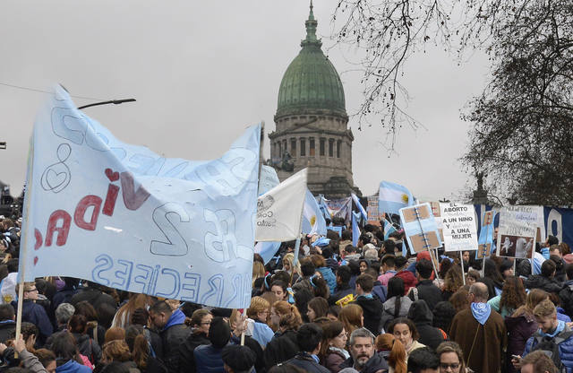 Las imágenes que dejó el rechazo al aborto
