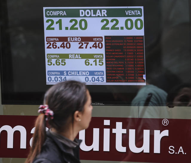 El dólar subió cinco centavos y cerró a $ 22,33