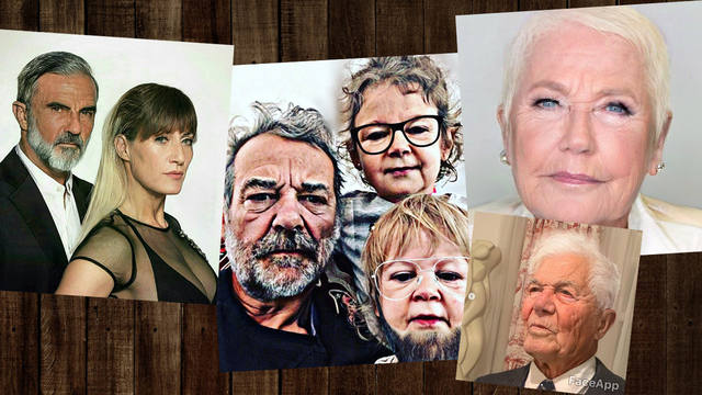 FOTO: Los famosos se mostraron como serían de ancianos