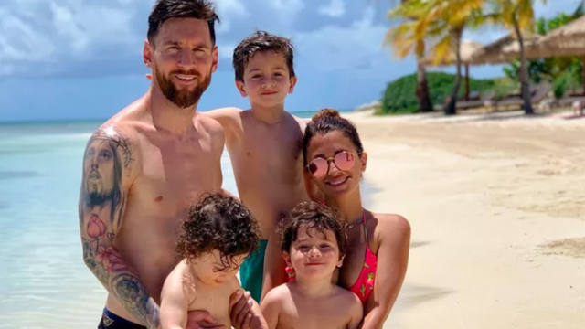 FOTO: Messi disfruta de sus vacaciones en un paraíso del Caribe
