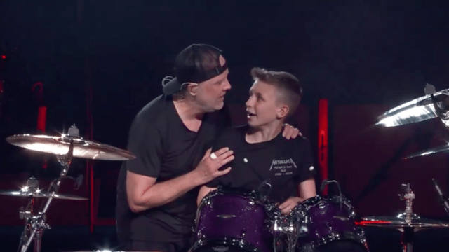 Un fan de 13 años sorprendió a Metallica en pleno show