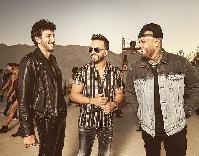 Sebastián Yatra, Luis Fonsi, y Nicky Jam