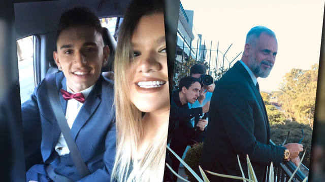 Morena Rial llegó a la boda de su padre, junto a su bebé