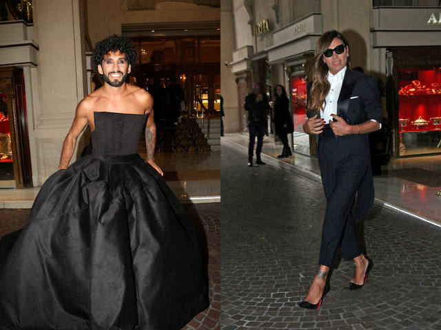 El extravagente look de Gabo Usandivaras para el Bailando