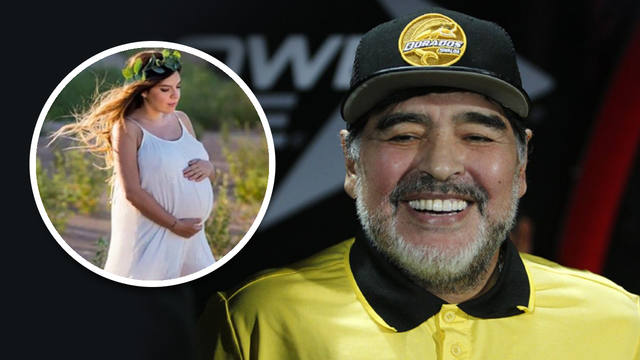 FOTO: Maradona le dio la bienvenida a su nieta Roma