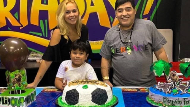 FOTO: El disfraz de Maradona en el cumpleaños de Dieguito Fernando