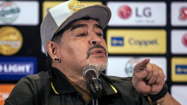 FOTO: Maradona le pidió a la Conmebol que proclame campeón a Boca