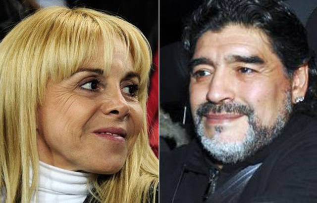 Claudia Villafañe y Diego Maradona más enemistados que nunca.