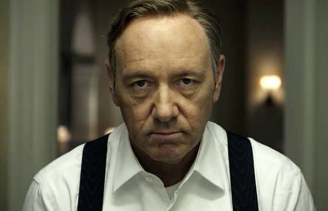 Kevin Spacey como Frank Underwood en House of Cards