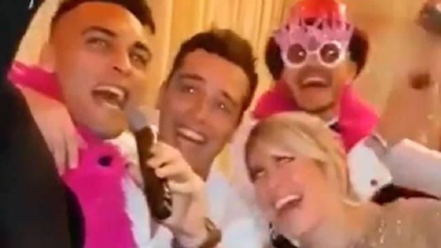 FOTO: Icardi y Lautaro Martínez se animaron al karaoke con Wanda