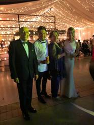 Mario Pereyra y Agus Vivanco, en la boda de Damián Córdoba