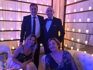 Mario Pereyra y Agus Vivanco, en la boda de Damián Córdoba