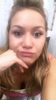 El antes y después del maquillaje de la Princesita Karina