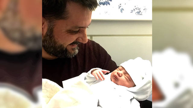 Jorge Rojas fue papá: 