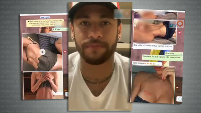 FOTO: Investigan a Neymar por divulgar el chat hot de su acusadora